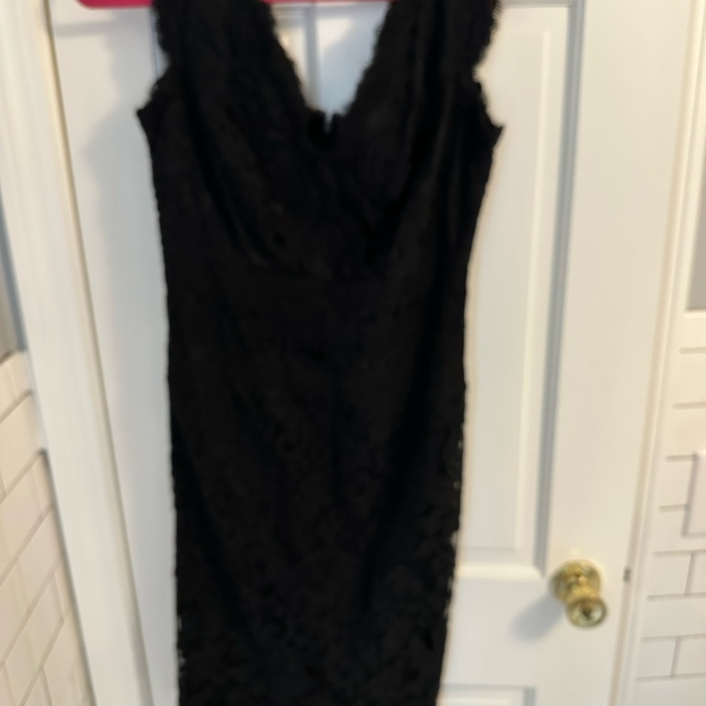 Elegant Black Lace Dress - Picture 5 of 6